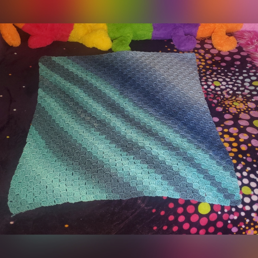 crochet boy baby blanket